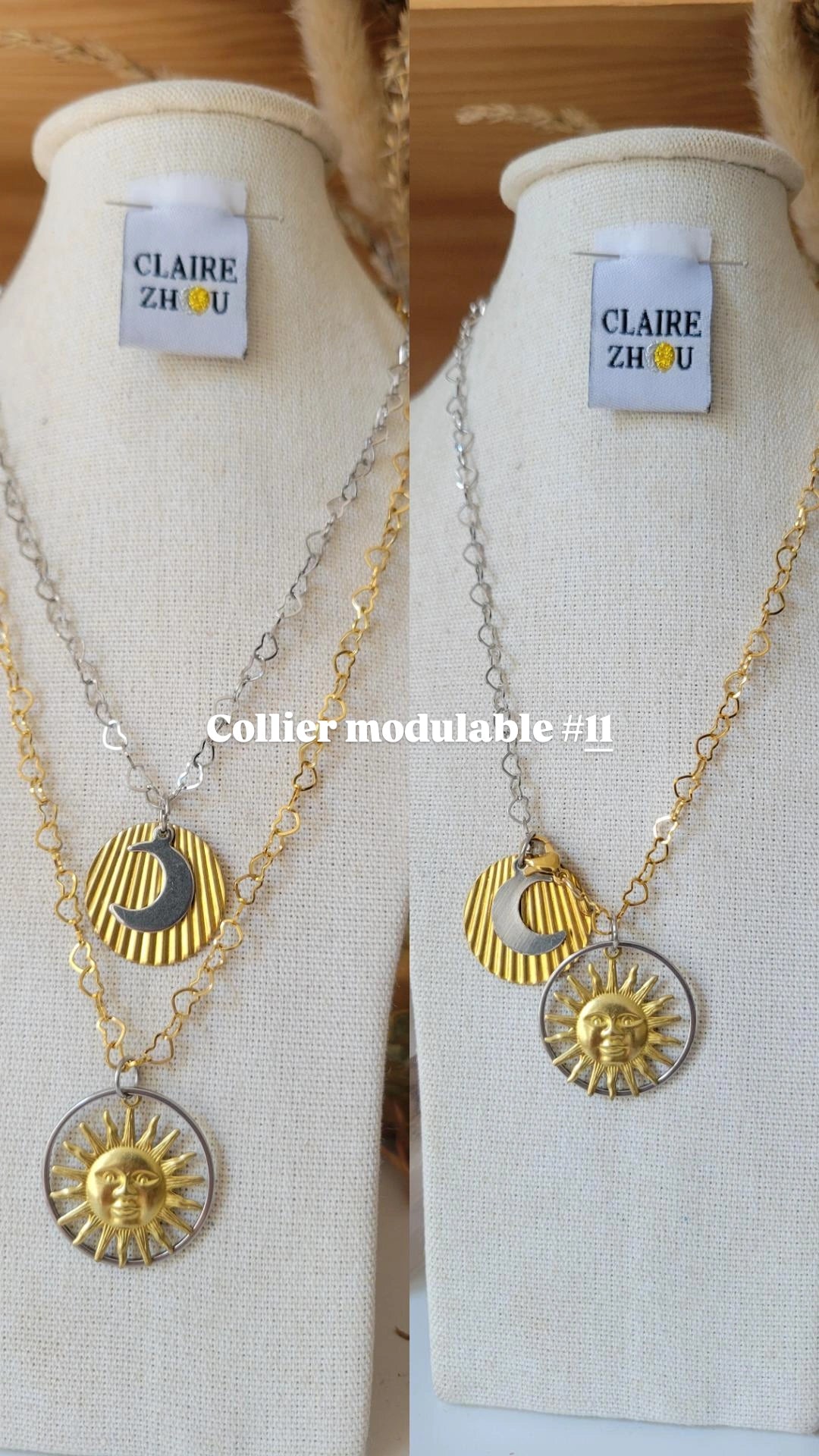 Colliers modulables court/long MERVEILLEUSES, bijoux originaux et uniques 2026 ✨️