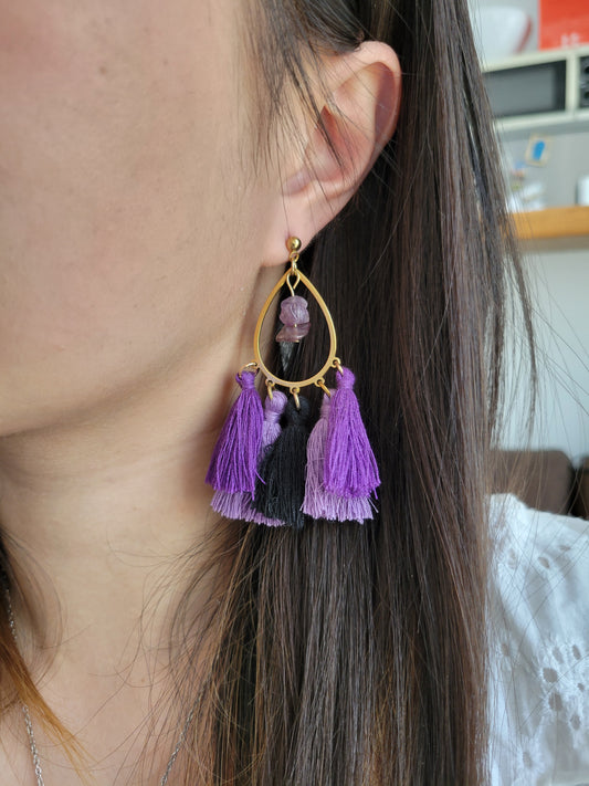 Boucles d'oreilles bohème fantaisie - BOHEME