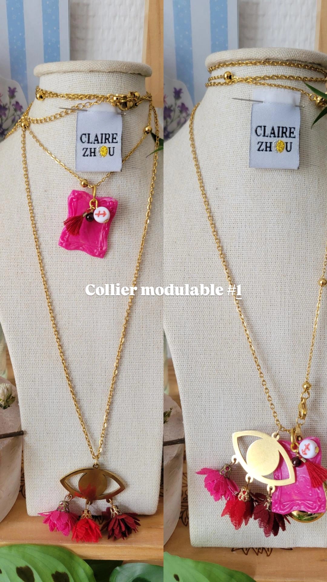 Colliers modulables court/long MERVEILLEUSES, bijoux originaux et uniques 2026 ✨️