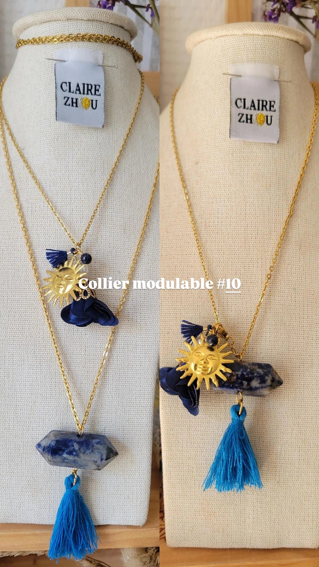 Colliers modulables court/long MERVEILLEUSES, bijoux originaux et uniques 2026 ✨️