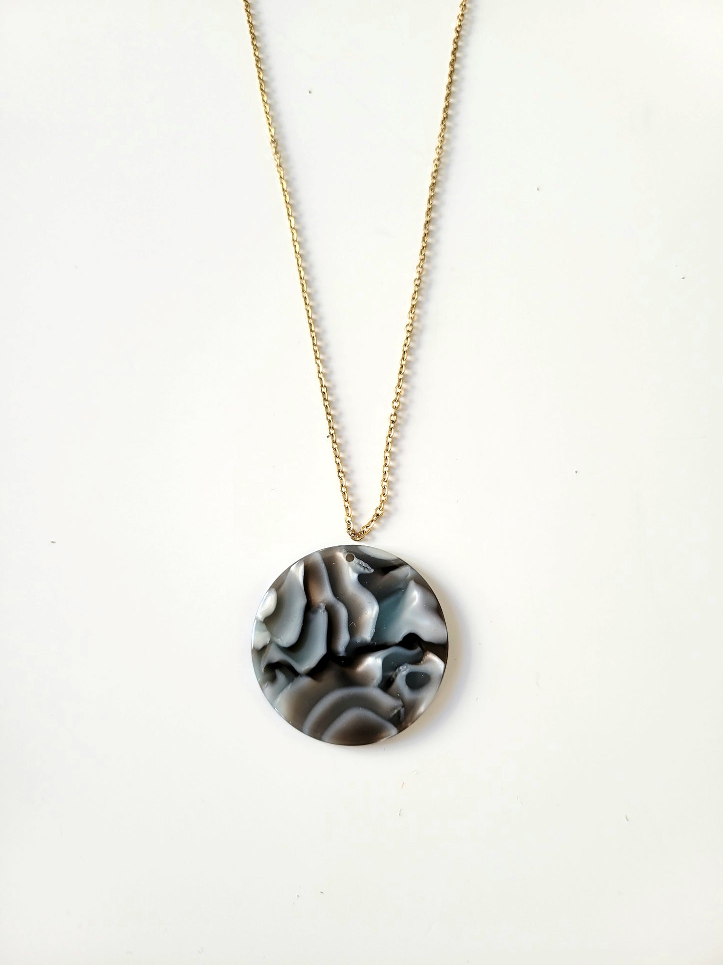 Collier résine retro vintage - ADELE/CLAUDIA/CATHERINE/ISABELLE/JEANNE/PHILO