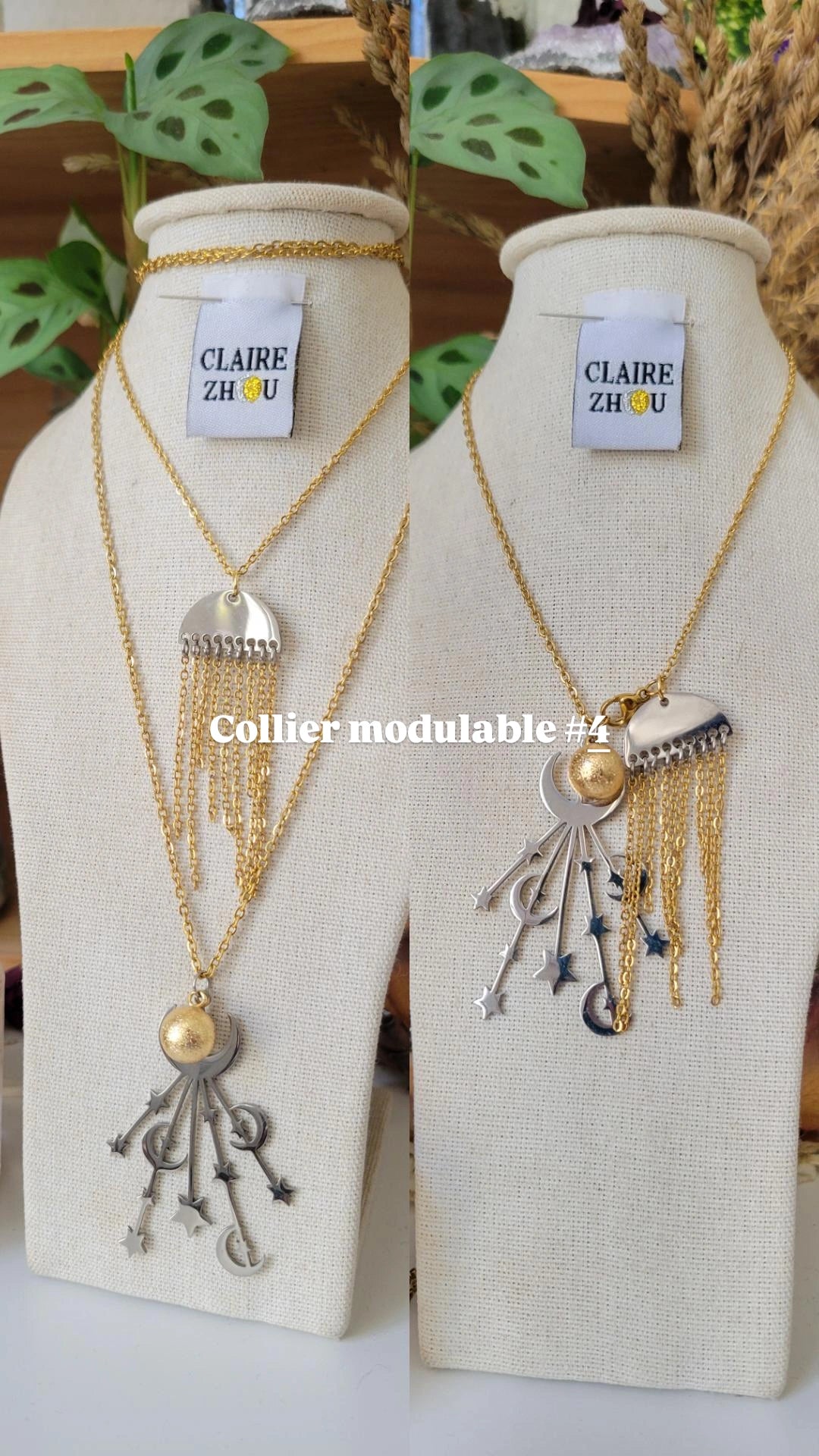 Colliers modulables court/long MERVEILLEUSES, bijoux originaux et uniques 2026 ✨️