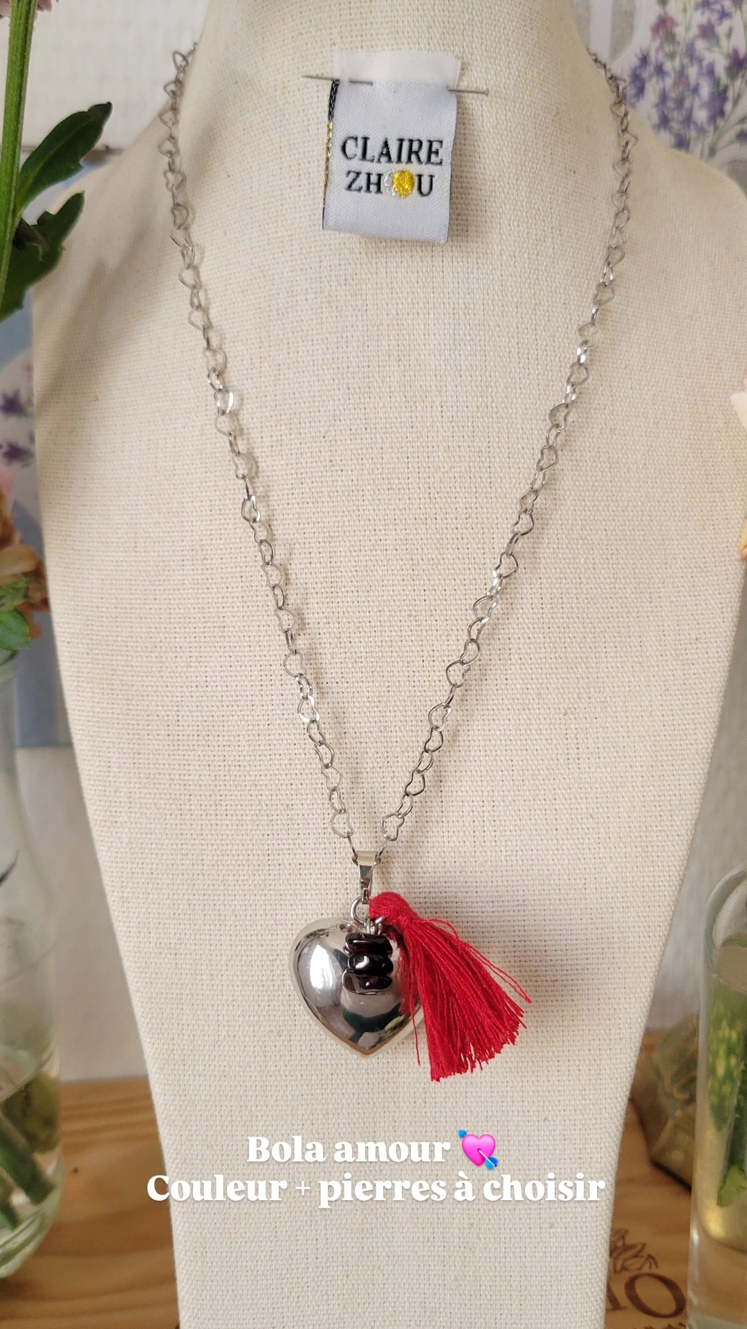 Collier long BOLA de grossesse — MEREVEILLEUSE , bijoux personnalisés et uniques 2026 🤰