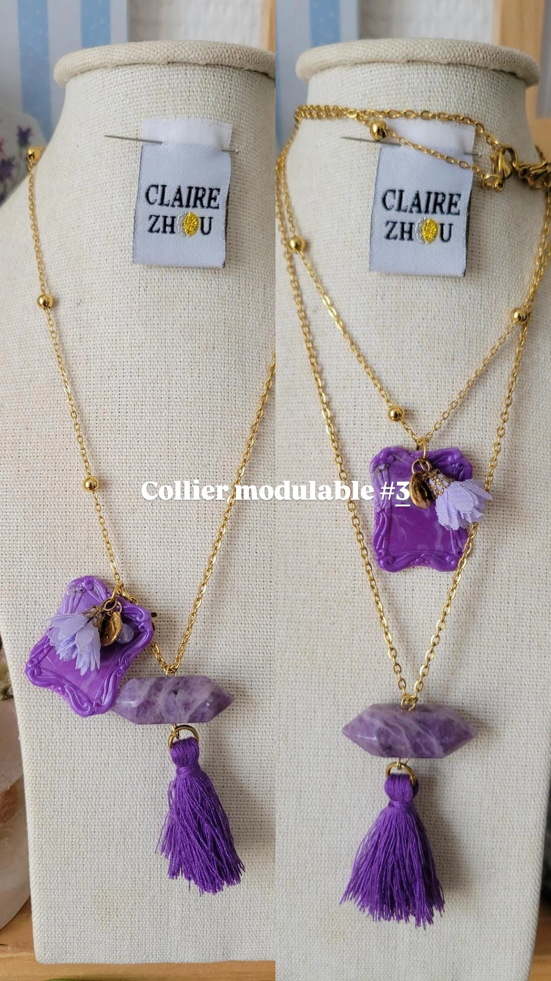 Colliers modulables court/long MERVEILLEUSES, bijoux originaux et uniques 2026 ✨️