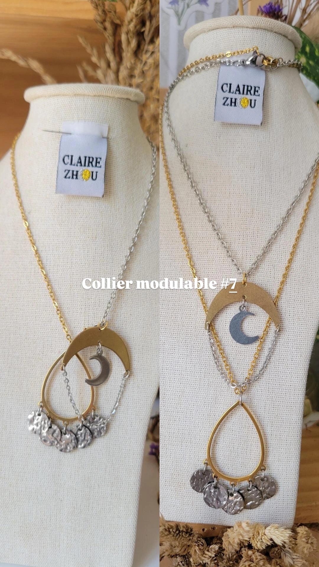 Colliers modulables court/long MERVEILLEUSES, bijoux originaux et uniques 2026 ✨️